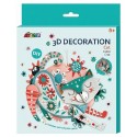 POCHETTE CRÉATIVE DÉCORATION MURALE 3D CHAT 20X22CM - DÈS 5 ANS