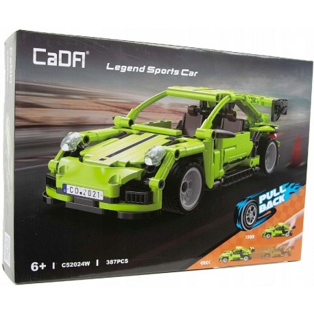 C52024W VOITURE DE COURSE VERTE A RÉTROFRICTION - 387 PIÈCES - DÈS 6 ANS - CADA-6948061927383-Lilojouets-Questembert-Muzillac-Mo