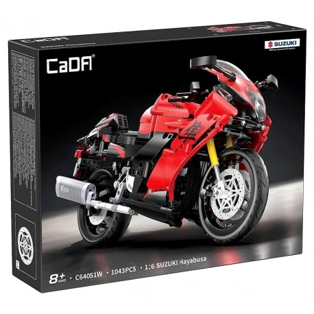 C64051W MOTO SUZUKI HAYABUSA 34CM - 1043 PIÈCES - DÈS 8 ANS - CADA-6948061930390-Lilojouets-Questembert-Muzillac-Morbihan