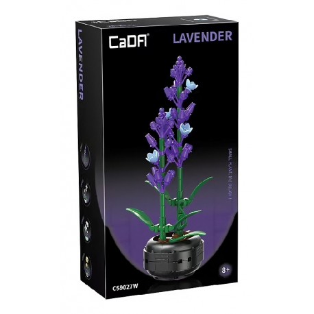 C5902W FLEUR DE LAVANDE EN POT 23CM - 301 PIÈCES - DÈS 8 ANS - CADA-6948061931618-Lilojouets-Questembert-Muzillac-Morbihan