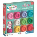 PACK 10 CUBES ARC-EN-CIEL ET LICORNE SOFT CLEMMY - DÈS 6 MOIS - CLEMENTONI