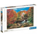 PUZZLE MOULIN GLADE CREEK GRIST USA 2000 PIÈCES 98X67CM - CLEMENTONI