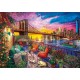 Puzzle coucher de soleil balcon manhattan 3000 piÈces 119x85cm - clementoni-8005125335527-lilojouets-questembert-muzillac-morbih