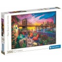 PUZZLE COUCHER DE SOLEIL BALCON MANHATTAN 3000 PIÈCES 119X85CM - CLEMENTONI