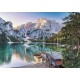 Puzzle lac emeraude de braies italie 1000 pieces 70x50cm - clementoni-8005125399345-lilojouets-questembert-muzillac-morbihan