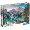 PUZZLE LAC EMERAUDE DE BRAIES ITALIE 1000 PIECES 70X50CM - CLEMENTONI