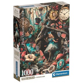 PUZZLE ALICE AU PAYS DES MERVEILLES 1000 PIÈCES 70X50CM AVEC POSTER - CLEMENTONI-8005125399352-Lilojouets-Questembert-Muzillac-M