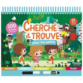 CARNET CHERCHE ET TROUVE POUR LES PETITS - 25 PAGES - DÈS 3 ANS - AUZOU -9791039562355-Lilojouets-Questembert-Muzillac-Morbihan