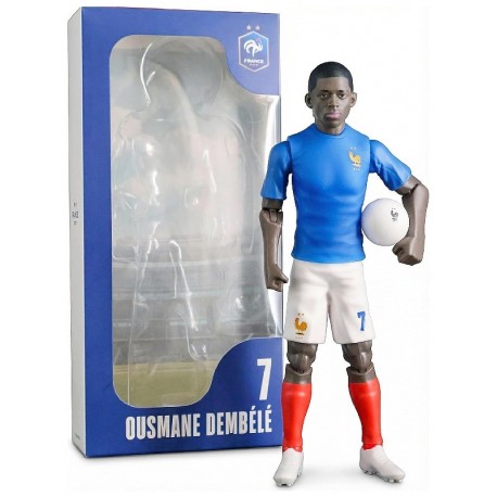 FIGURINE OUSMANE DEMBÉLÉ 20CM ARTICULÉ AVEC MAILLOT FOOTBALL FRANCE-3760046781949-Lilojouets-Questembert-Muzillac-Morbihan