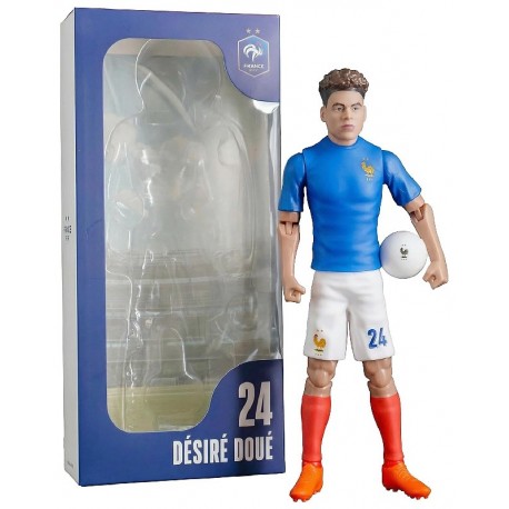 FIGURINE DÉSIRÉ DOUÉ 20CM ARTICULÉ AVEC MAILLOT FOOTBALL FRANCE-3760046781956-Lilojouets-Questembert-Muzillac-Morbihan