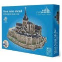 MAQUETTE MONT SAINT-MICHEL - RÉPLIQUE 3D 39X26X27CM - 90 PIÈCES