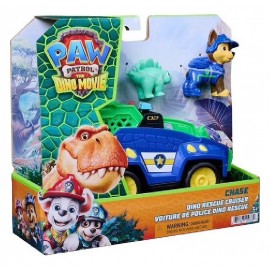 VOITURE POLICE 20CM AVEC FIGURINES CHASE ET DINO - DINO RESCUE PAT PATROUILLE-0681147110106-Lilojouets-Questembert-Muzillac-Morb