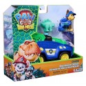 VOITURE POLICE 20CM AVEC FIGURINES CHASE ET DINO - DINO RESCUE PAT PATROUILLE