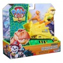 BULLDOZER 20CM AVEC FIGURINES RUBEN ET DINO - DINO RESCUE PAT PATROUILLE