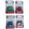 PACK 100 PIONS MAGNETIQUES 17MM - JETONS POUR LOTO BINGO - ASST