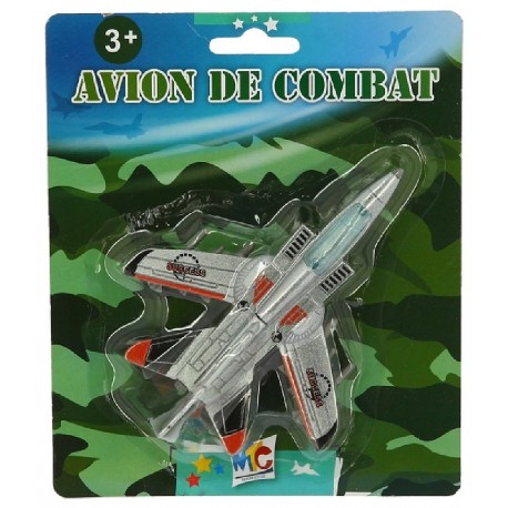 AVION DE CHASSE 12CM EN MÉTAL ET PLASTIQUE - ASST DIFFÉRENTS MODÈLES-3760263943588-Lilojouets-Questembert-Muzillac-Morbihan