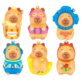 SQUISHY ANTI-STRESS ANIMAL CAPYBARA 55MM - ASST-5050565907424-Lilojouets-Questembert-Muzillac-Morbihan