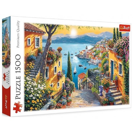 PUZZLE VUE SUR LA MER 1500 PIÈCES 85X58CM - TREFL-5900511262162-Lilojouets-Questembert-Muzillac-Morbihan