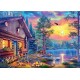 Puzzle cabane au coucher du soleil 500 piÈces 48x34cm - trefl-5900511376173-lilojouets-questembert-muzillac-morbihan