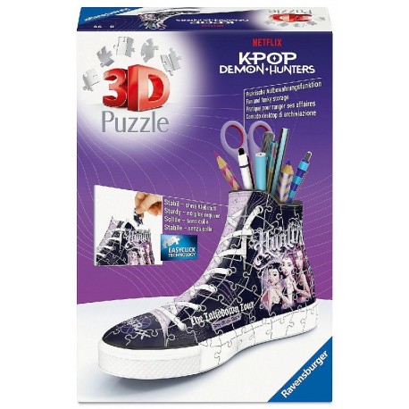 PUZZLE 3D BASKET SNEAKER K-POP DEMON HUNTERS 112 PIÈCES - RAVENSBURGER-4005555026150-Lilojouets-Questembert-Muzillac-Morbihan
