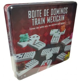 JEU TRAIN MEXICAIN - JEU DE DOMINOS BOITE EN MÉTAL DÈS 6 ANS - AMBASSADOR-4895254302125-Lilojouets-Questembert-Muzillac-Morbihan