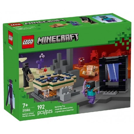 21584 VOYAGE A TRAVERS PORTAILS DE NETHER ET ENDER - 192 PIÈCES - LEGO MINECRAFT-5702018055892-Lilojouets-Questembert-Muzillac-M