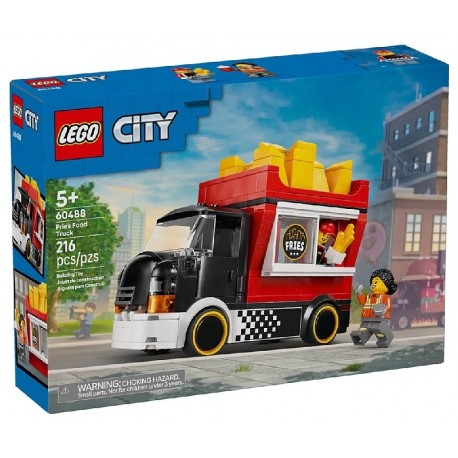 60488 LE FOOD TRUCK DE FRITES - 216 PIÈCES - LEGO CITY-5702018056813-Lilojouets-Questembert-Muzillac-Morbihan