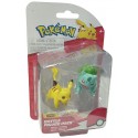 PACK 2 FIGURINES 4CM POKEMON - ASST BATTLE FIGURE PACK