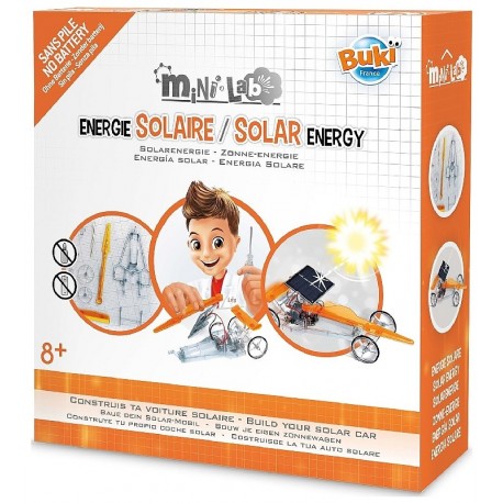 COFFRET ÉNERGIE SOLAIRE VÉHICULE 20CM - DÈS 8 ANS - MINI LAB SANS PILE - BUKI-3700802104933-Lilojouets-Questembert-Muzillac-Morb