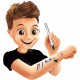 Pack 4 feutres cosmÉtiques argent avec 10 pochoirs - professional studio tattoos-3700802106210-lilojouets-questembert-muzillac-m