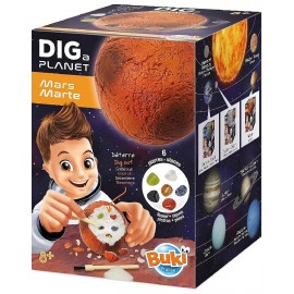 KIT PLANÈTE A CREUSER 8CM - MARS - DIG A PLANET - BUKI-3700802106951-Lilojouets-Questembert-Muzillac-Morbihan