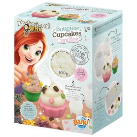KIT BOUGIES CUPCAKES CANDLES - DÈS 7 ANS - PROFESSIONAL STUDIO BUKI-3700802107057-Lilojouets-Questembert-Muzillac-Morbihan