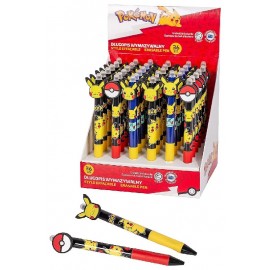 STYLO-BILLE POKEMON ENCRE BLEUE EFFAÇABLE - ASST-3701638723718-Lilojouets-Questembert-Muzillac-Morbihan