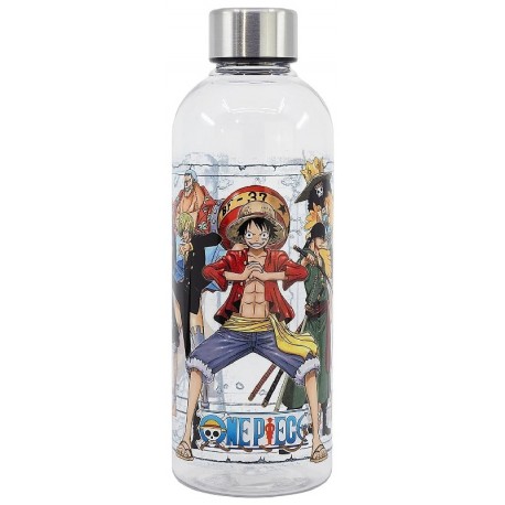GOURDE ONEPIECE - BOUTEILLE TRANSPARENTE EN PLASTIQUE 850ML 22CM-8412497005703-Lilojouets-Questembert-Muzillac-Morbihan