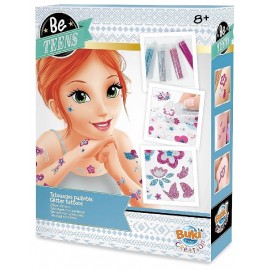 KIT CRÉATIF TATOUAGES PAILLETÉS - DÈS 8 ANS - BE TEENS BUKI-3700802101857-Lilojouets-Questembert-Muzillac-Morbihan