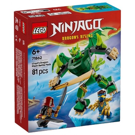 71862 PACK DE COMBAT ROBOT DRAGON DE LLOYD - 81 PIÈCES - LEGO NINJAGO-5702018055700-Lilojouets-Questembert-Muzillac-Morbihan