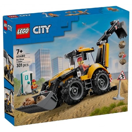 60480 LE TRACTOPELLE JAUNE - 301 PIÈCES - LEGO CITY-5702018056806-Lilojouets-Questembert-Muzillac-Morbihan
