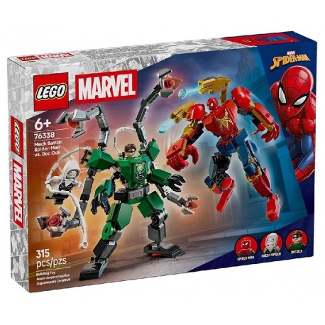 76338 LE COMBAT ROBOTS SPIDER-MAN CONTRE DOC OCTOPUS - 315 PIÈCES - LEGO MARVEL-5702018063217-Lilojouets-Questembert-Muzillac-Mo