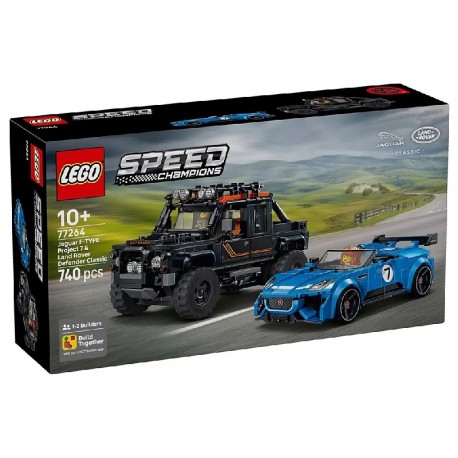 77264 VOITURES JAGUAR F-TYPE ET LAND ROVER - 740 PIÈCES - LEGO SPEED CHAMPIONS-5702018068434-Lilojouets-Questembert-Muzillac-Mor