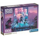 PUZZLE K-POP DEMON HUNTERS 1000 PIÈCES 50X70CM ET POSTER - CLEMENTONI