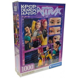 PUZZLE K-POP DEMON HUNTERS 1000 PIÈCES 50X70CM ET POSTER - CLEMENTONI-8005125371259-Lilojouets-Questembert-Muzillac-Morbihan