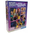 PUZZLE K-POP DEMON HUNTERS 1000 PIÈCES 50X70CM ET POSTER - CLEMENTONI