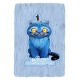 Carnet peluche bleu k-pop demon hunters 15x21cm 80 pages-8412688654529-lilojouets-questembert-muzillac-morbihan