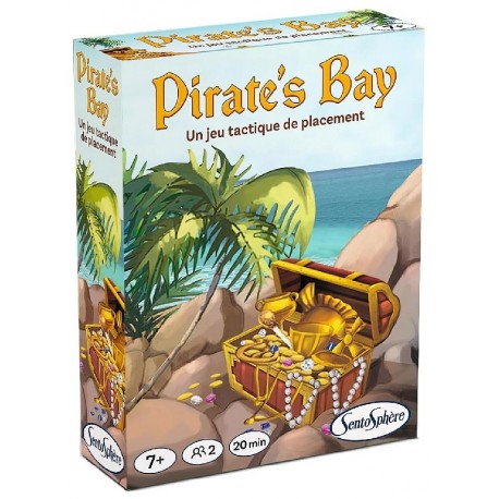 JEU PIRATE'S BAY - JEU DE PLACEMENT AVEC 50 CARTES DÈS 7 ANS - SENTOSPHERE-3373910013543-Lilojouets-Questembert-Muzillac-Morbiha