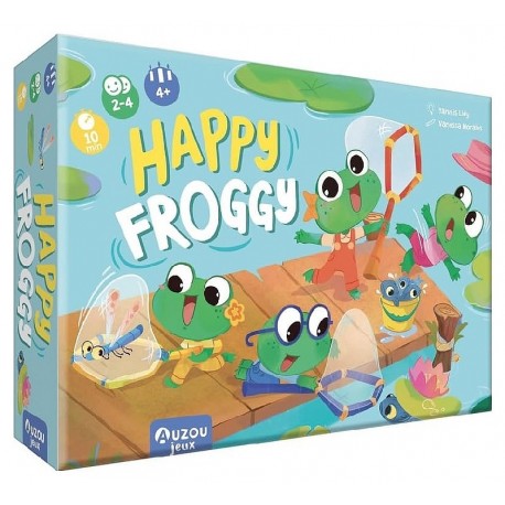 JEU HAPPY FROGGY - JEU D'OBSERVATION ET DE RAPIDITÉ DÈS 4 ANS - AUZOU JEUX-9791039558648-Lilojouets-Questembert-Muzillac-Morbiha