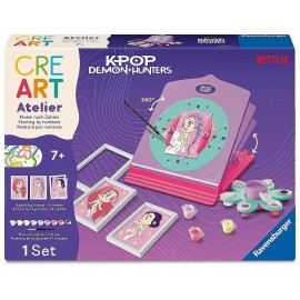 COFFRET ATELIER PEINTURE PAR NUMÉROS K-POP DEMON HUNTERS - RAVENSBURGER-4005555036104-Lilojouets-Questembert-Muzillac-Morbihan