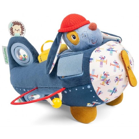 L'AVION D'ACTIVITÉS DE JULES LE CHIEN - DÈS 9 MOIS - LILLIPUTIENS-5414834836486-Lilojouets-Questembert-Muzillac-Morbihan