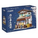C66014W BATIMENT CANTINE JAPONAISE AVEC LEDS - 861 PIÈCES - CADA
