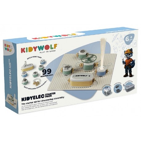 COFFRET ÉLECTRICITÉ STARTER PACK - KIDYELEC DÈS 6 ANS - KIDYWOLF-5407009182617-Lilojouets-Questembert-Muzillac-Morbihan