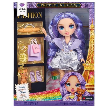 POUPÉE VIOLET WILLOW 27CM - RAINBOW HIGH PRETTY IN PARIS FASHION-0035051248798-Lilojouets-Questembert-Muzillac-Morbihan
